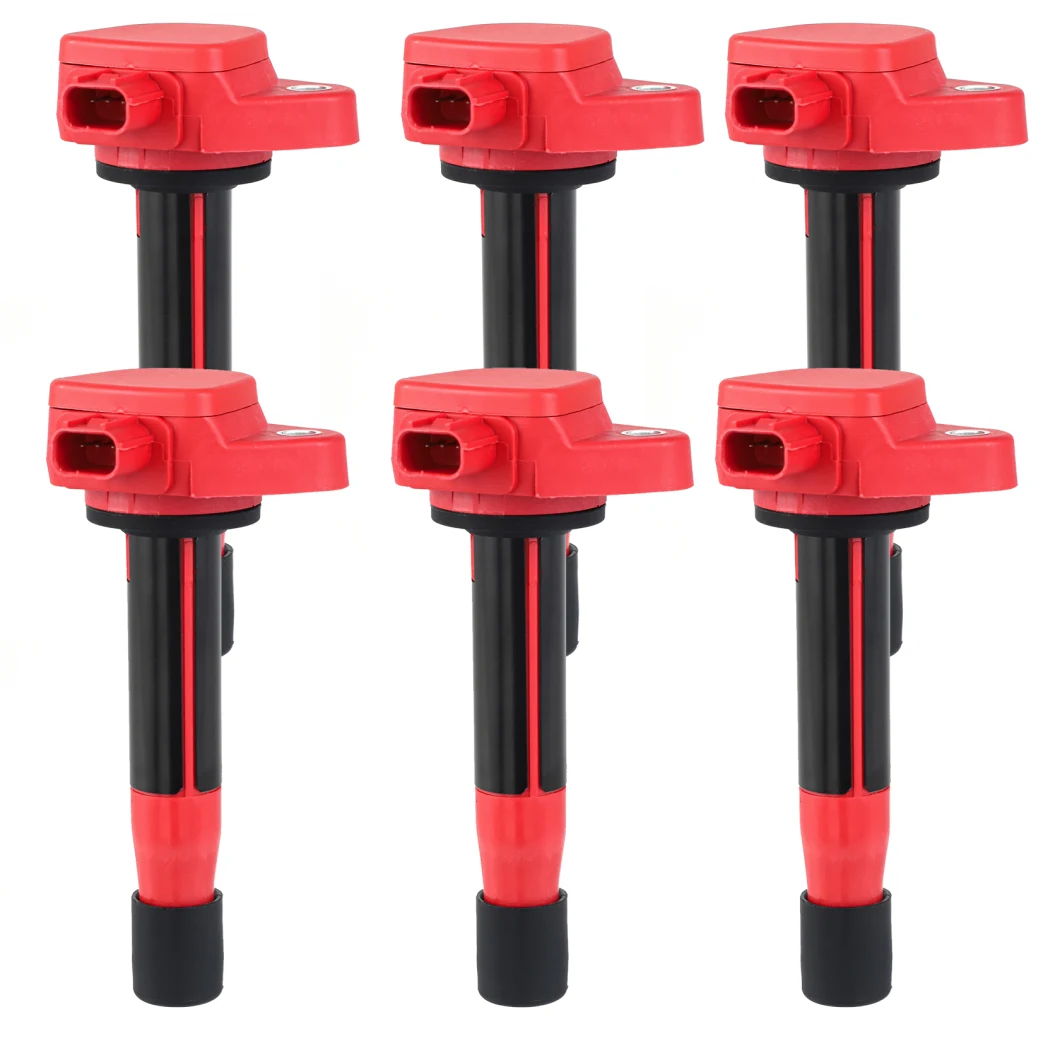 6PCS Ignition Coil Pack Compatible with Honda Acura Accord Crosstour Odyssey Tl Tsx Rl 2008 2009 2010 2011 2012 2013 2014 3.5L 3.5 3.7L 3.7 V6 UF603